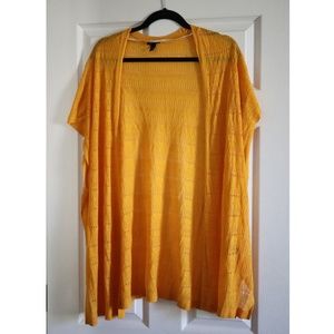 Torrid Yellow Drape Vest- Size 1/2